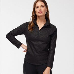 Chico’s Zenergy Foil Half Zip Top